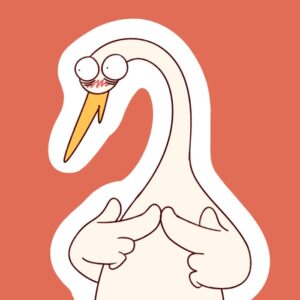 kéo mood lệch với sticker cò lõ