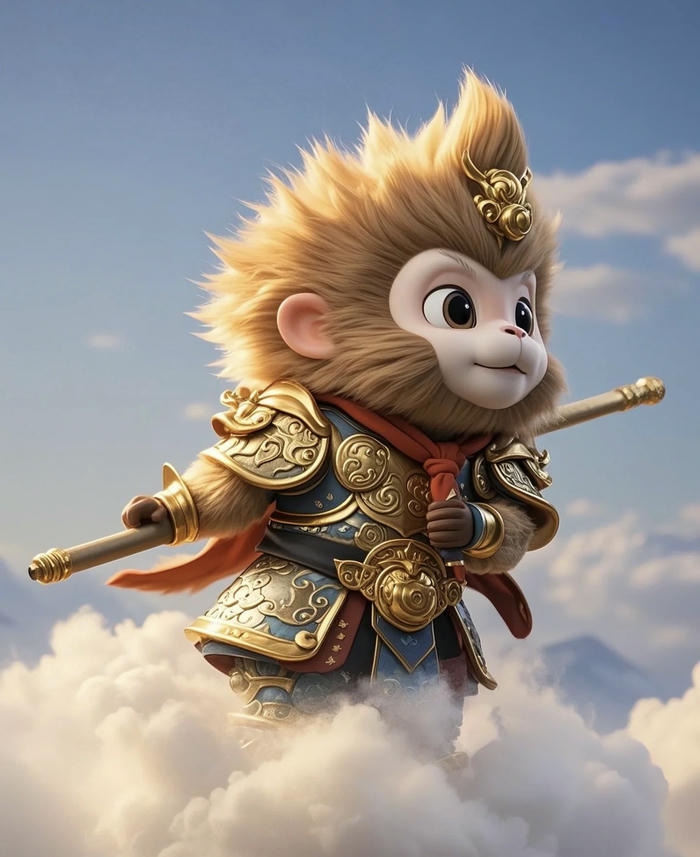 khỉ chibi cute nhẹ nhàng dễ thương