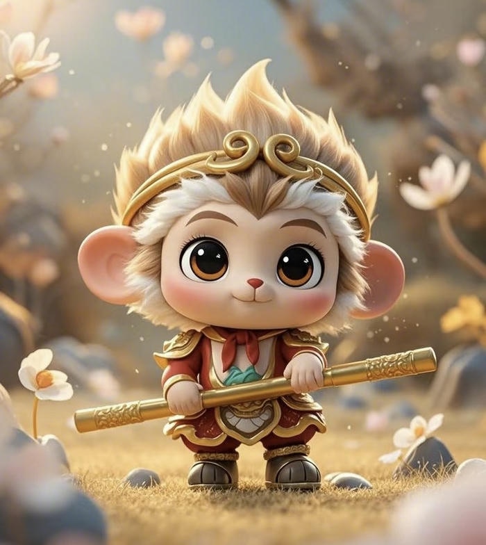 khỉ chibi cute phong cách hoạt hình