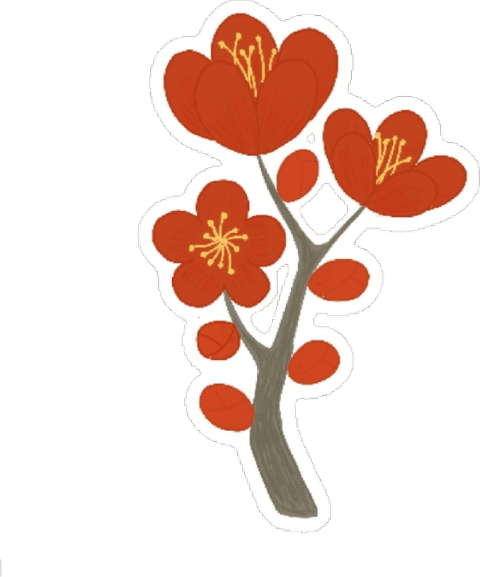 khi muốn gửi lời đẹp chọn hoa sticker