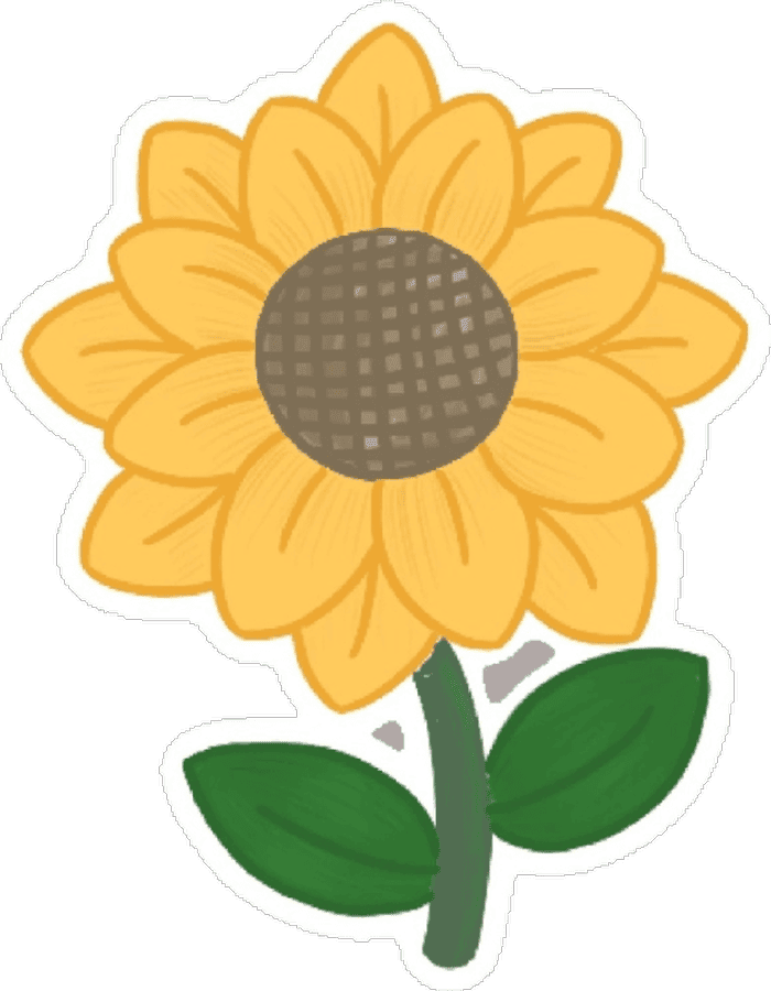 lời nhắn kèm hoa sticker dễ tạo thiện cảm