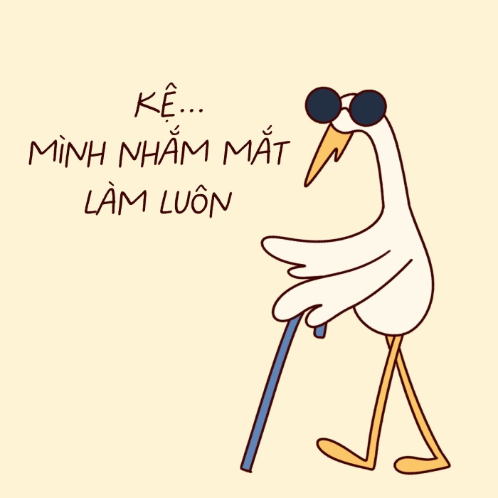 mở lên là nhận ra sticker cò lõ