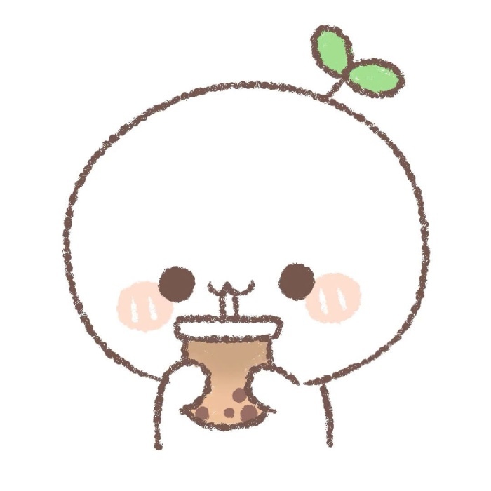 nét mặt cute sticker trà sữa