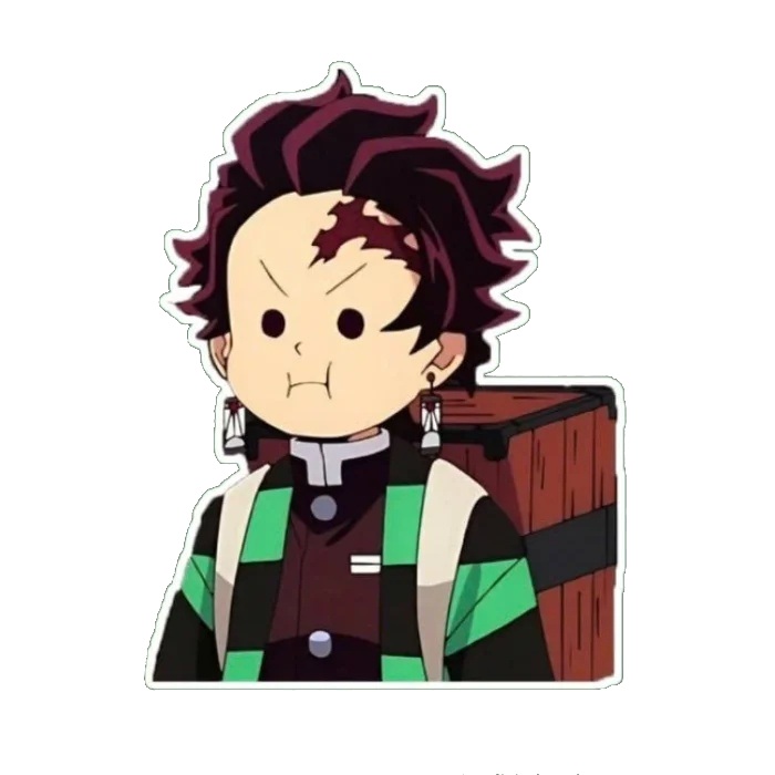 nhân vật chibi phong cách sticker anime