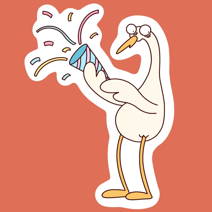 nhìn qua đã hiểu sticker cò lõ