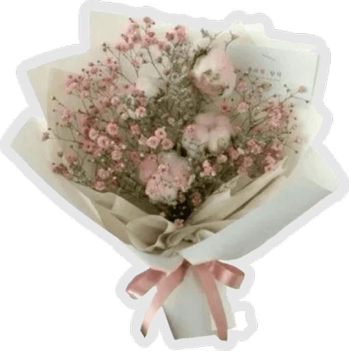 phong cách dễ nhìn sticker hoa hồng