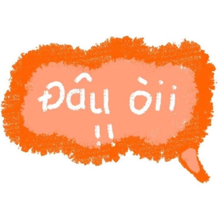 sticker chữ dùng khi trả lời