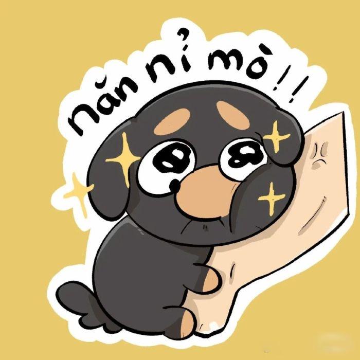 sticker chữ dùng trong bình luận