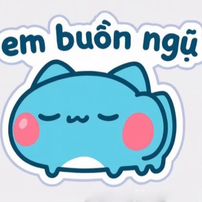 sticker chữ hỗ trợ giao tiếp vui