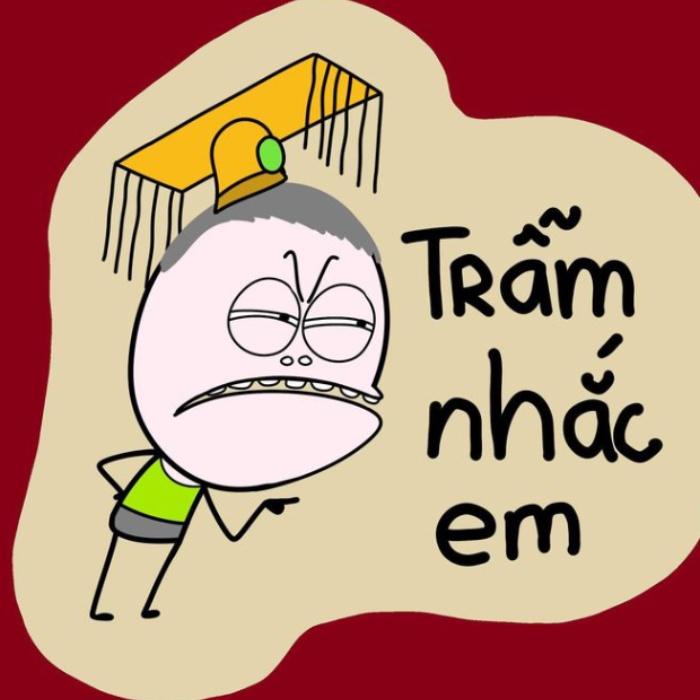 sticker chữ phong cách meme chat