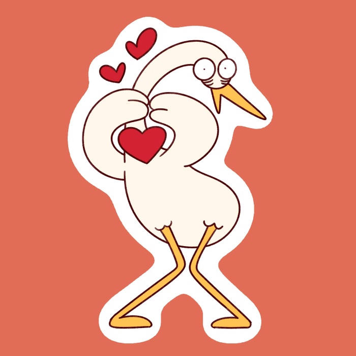 sticker cò lõ gương mặt đứng hình bá đạo