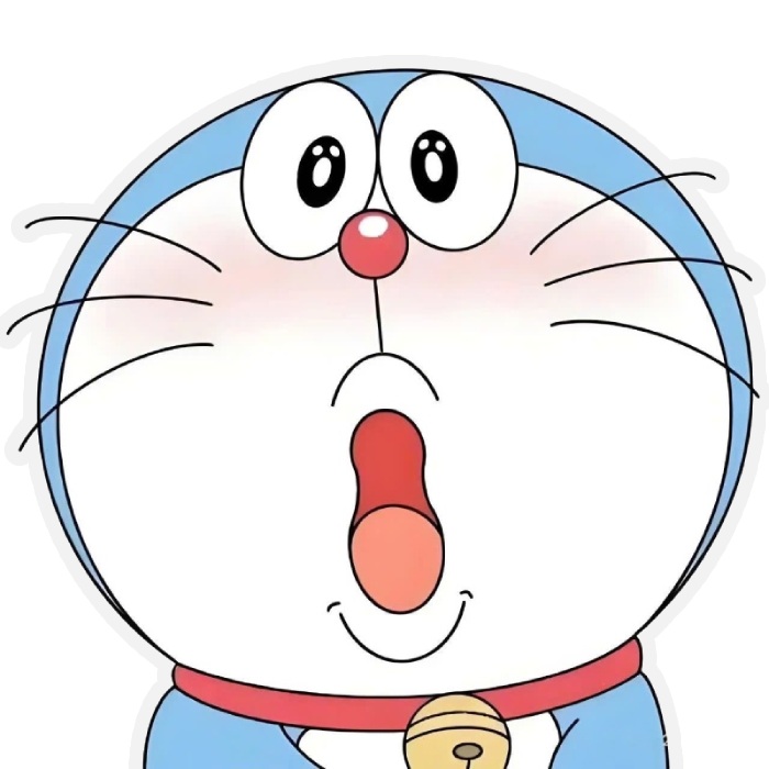 sticker doraemon há miệng nhìn ngố