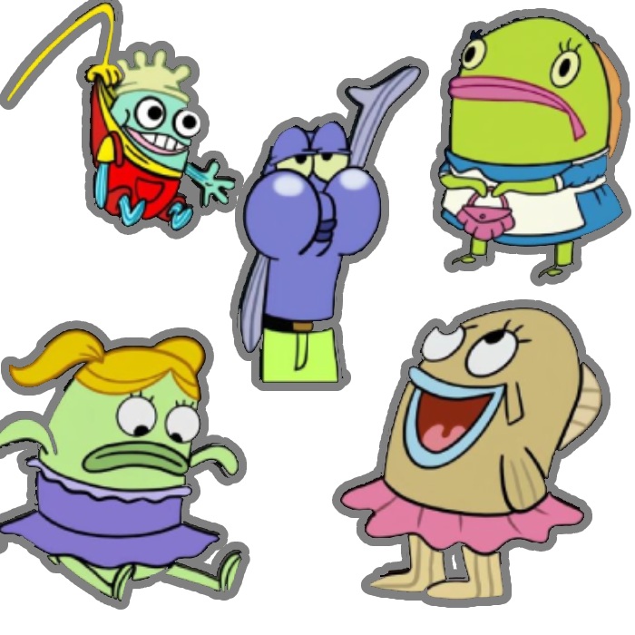 sticker hài nhóm nhân vật vui nhộn