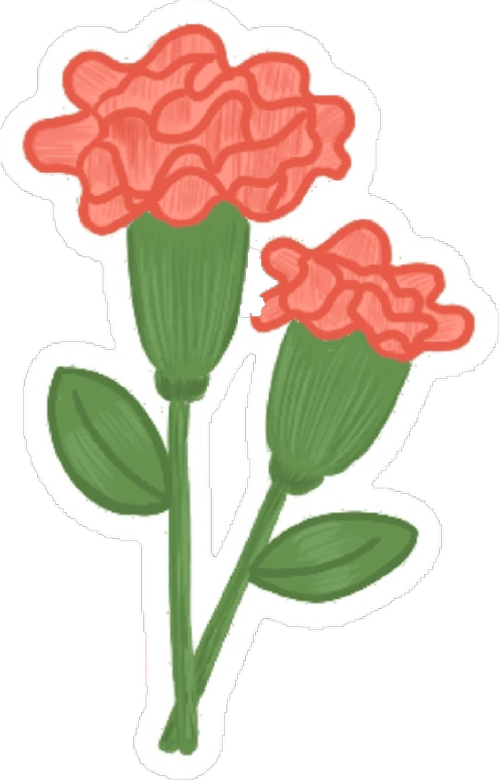 sticker hoa dùng dán chat bạn bè