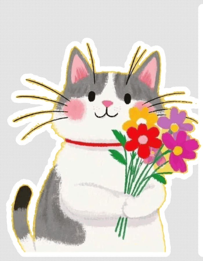 sticker hoa giúp gửi lời yêu thương