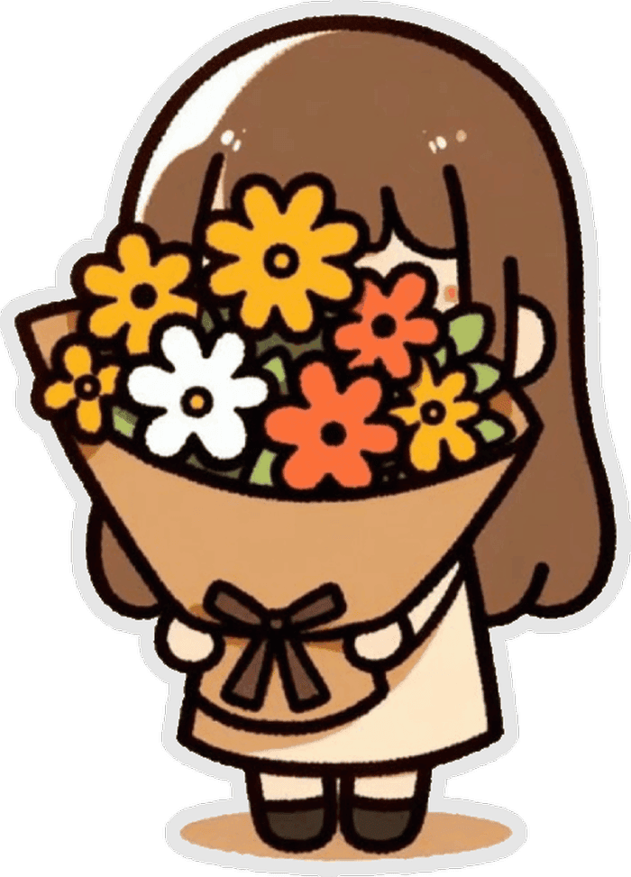 sticker hoa thường trong chat bạn bè