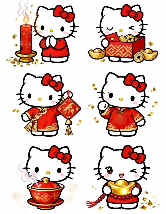 sticker tết cho hội thoại tết