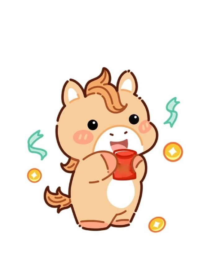 sticker tết chủ đề năm mới