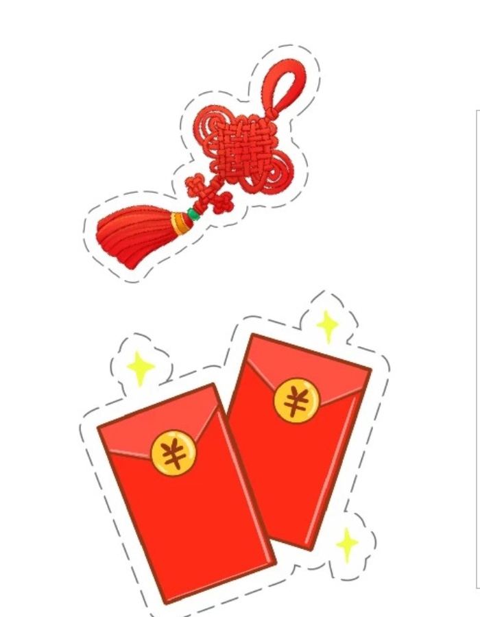 sticker tết dùng chat gia đình