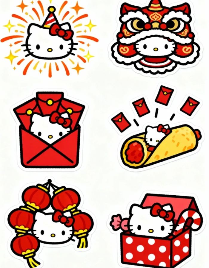 sticker tết trả lời tin nhắn bạn bè