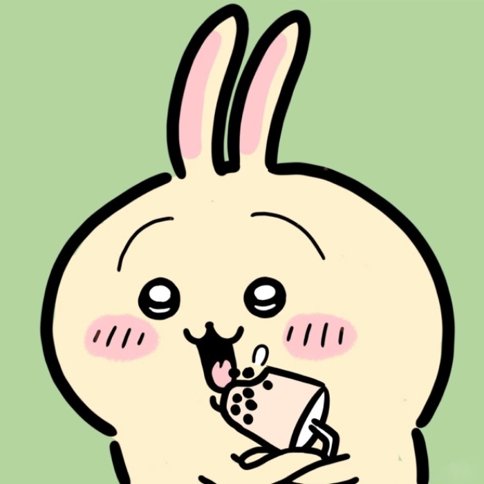 sticker trà sữa thỏ uống ngon miệng
