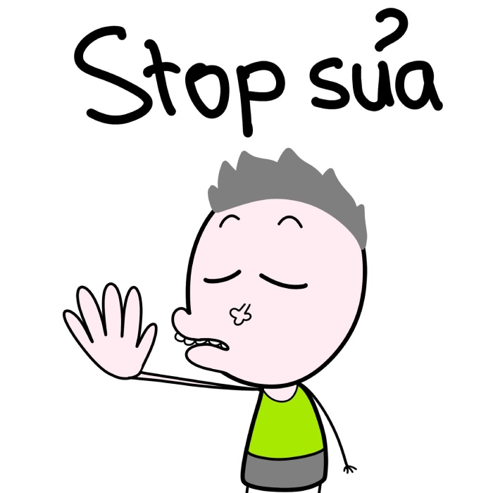 sticker trần bơm cho hội thoại bạn bè