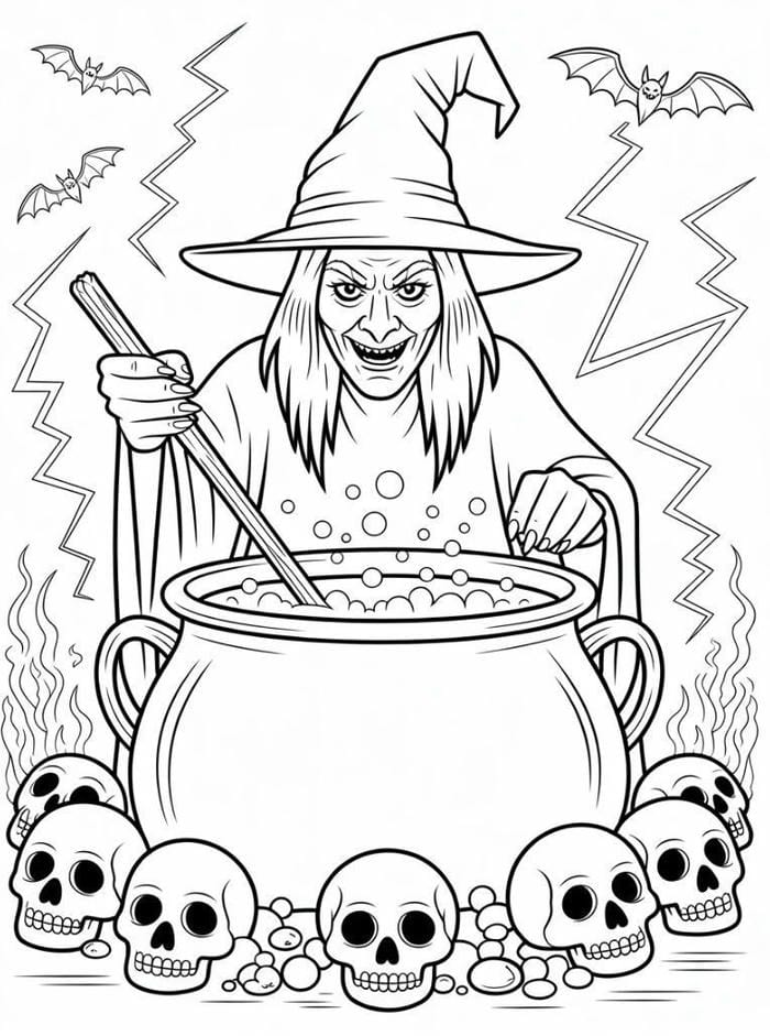 tô màu phù thủy không gian u tối