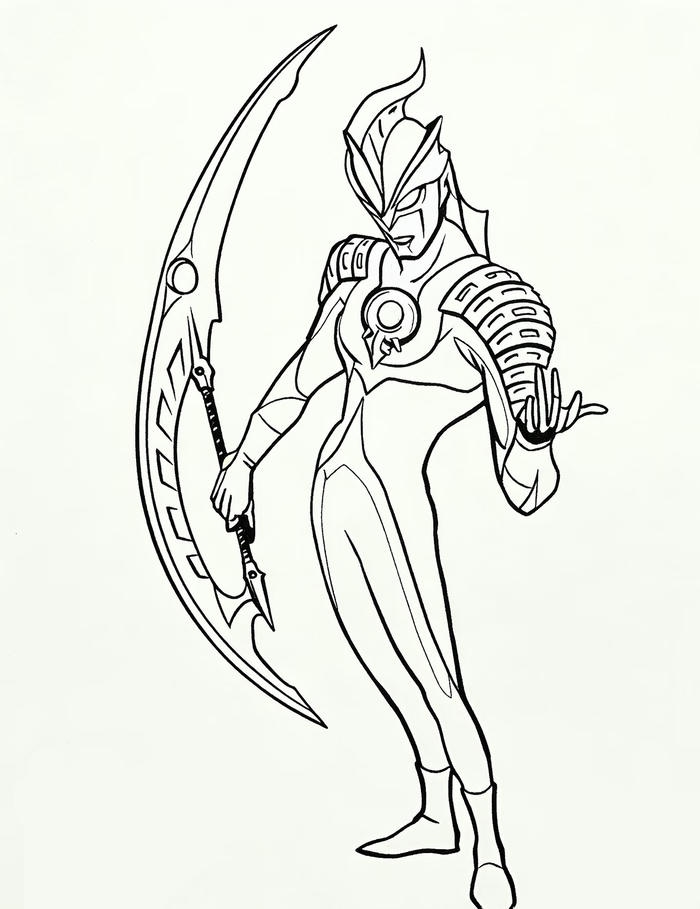 tô màu ultraman nhân vật giả tưởng