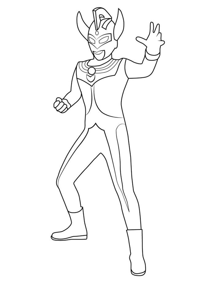 tô màu ultraman nhân vật huyền thoại