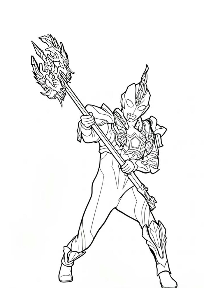 tô màu ultraman phong cách siêu anh hùng