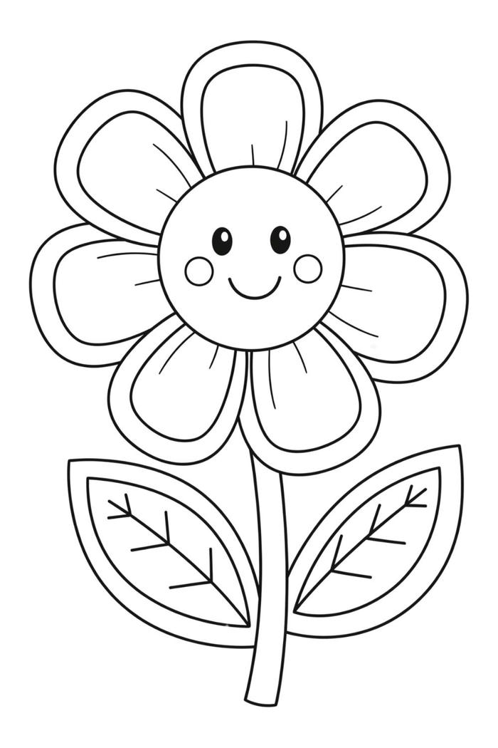 tranh cho bé 4-5 tuổi đơn giản dễ tô