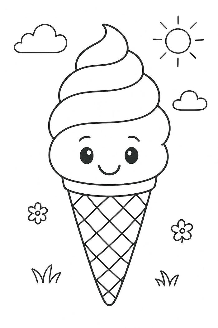 tranh que kem cho bé 4-5 tuổi tô màu
