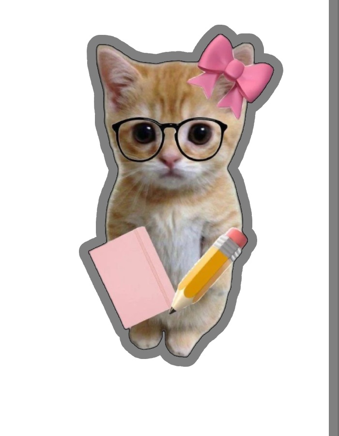 tư thế đứng sticker học bài chăm chỉ