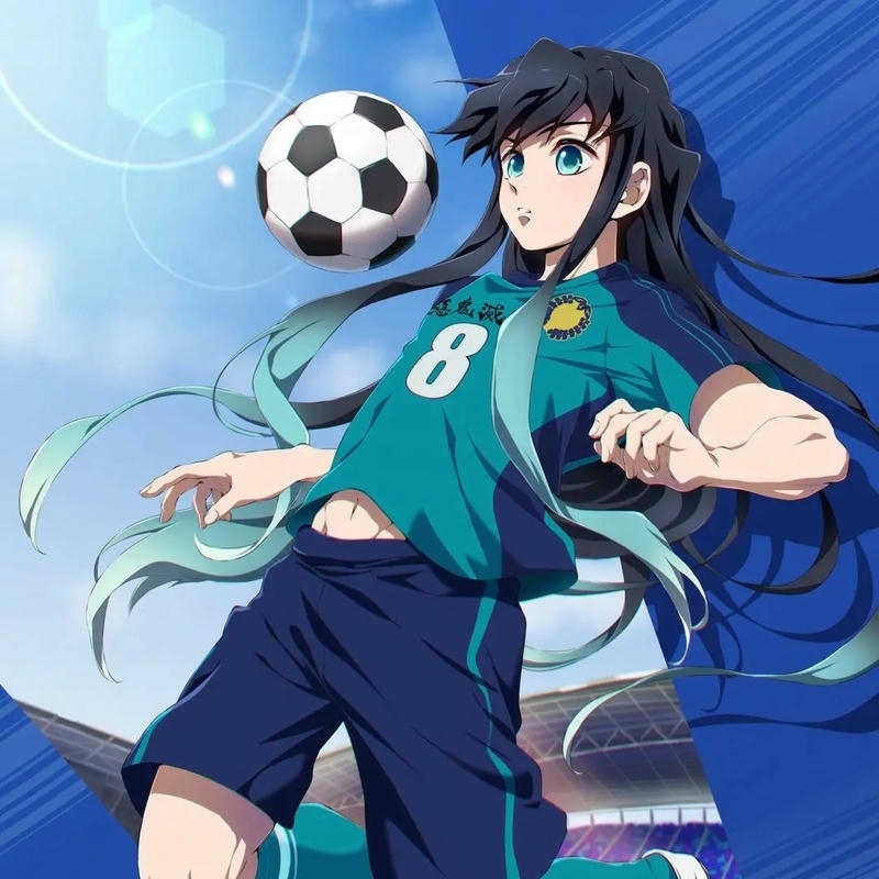 Ảnh anime avatar bóng đá đẹp nữ cầu thủ số 9