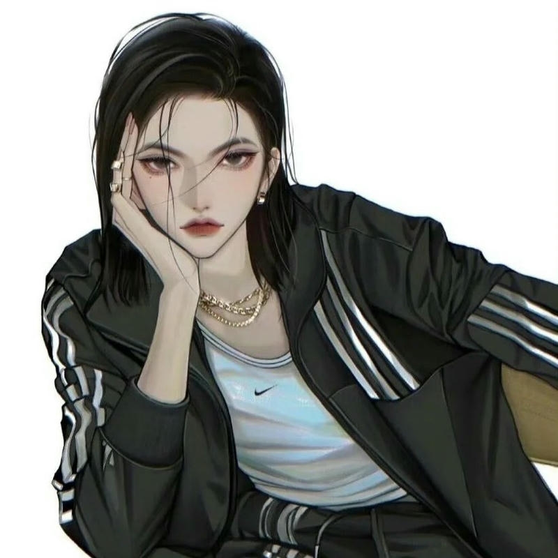 Ảnh anime girl lạnh lùng mặc áo khoác đen