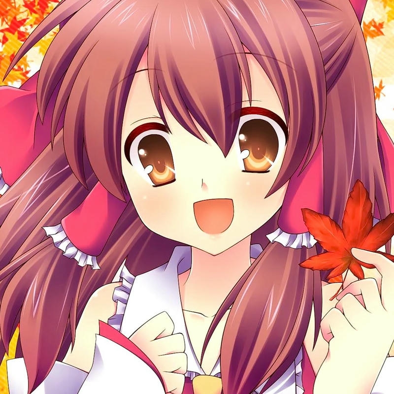 Ảnh avatar anime nữ tóc nâu phong cách mùa thu