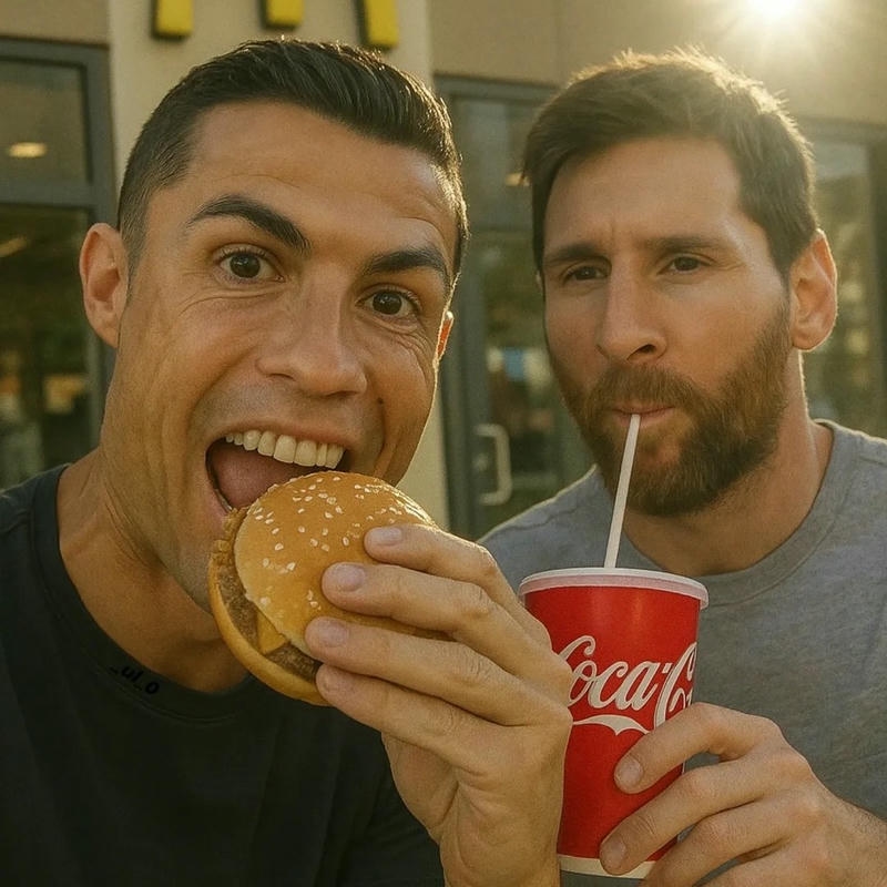 Ảnh avatar bóng đá đẹp hai huyền thoại đối đầu