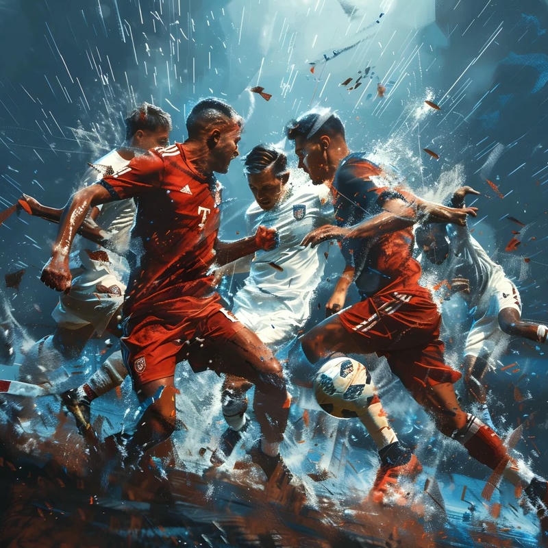 Ảnh avatar bóng đá đẹp tranh bóng nghệ thuật