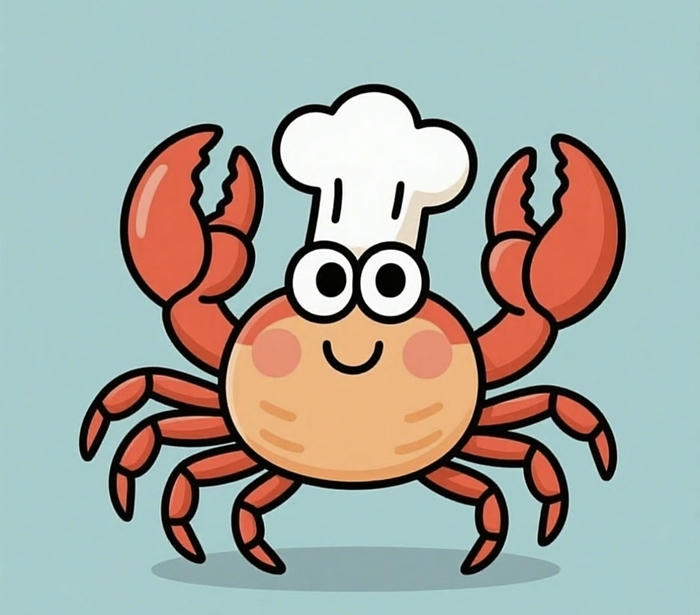 Ảnh chibi con cua đầu bếp