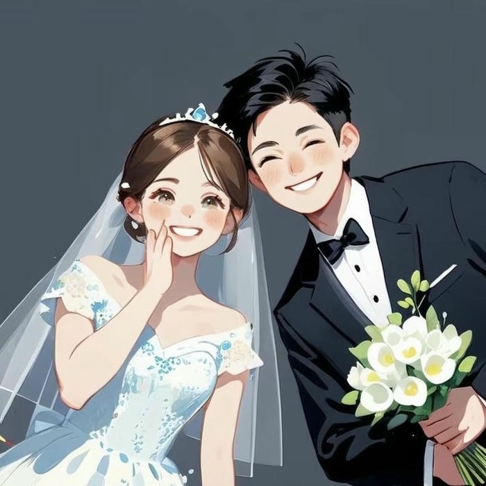 Ảnh cô dâu chú rể anime full HD