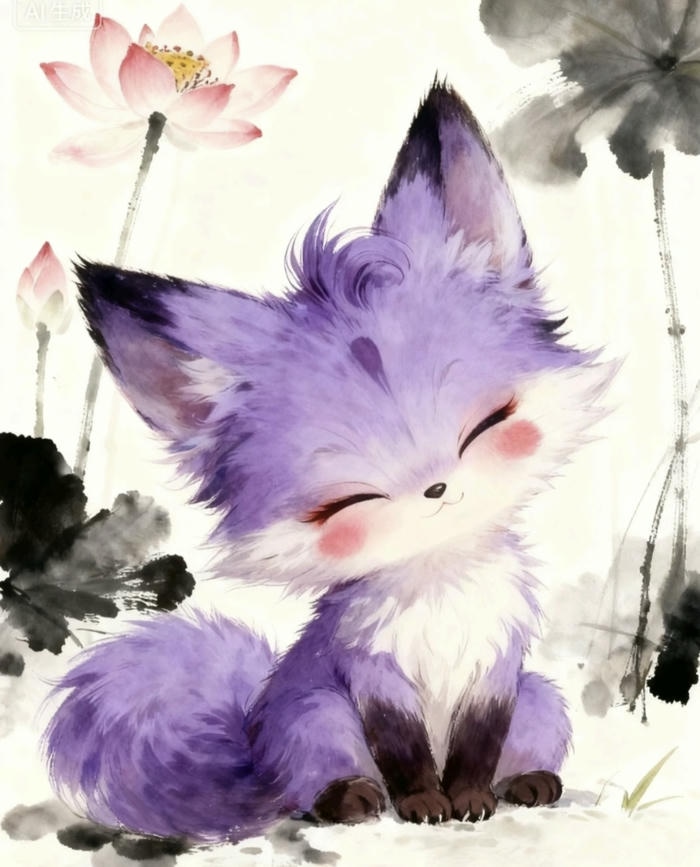 Ảnh con cáo chibi nhìn là thích