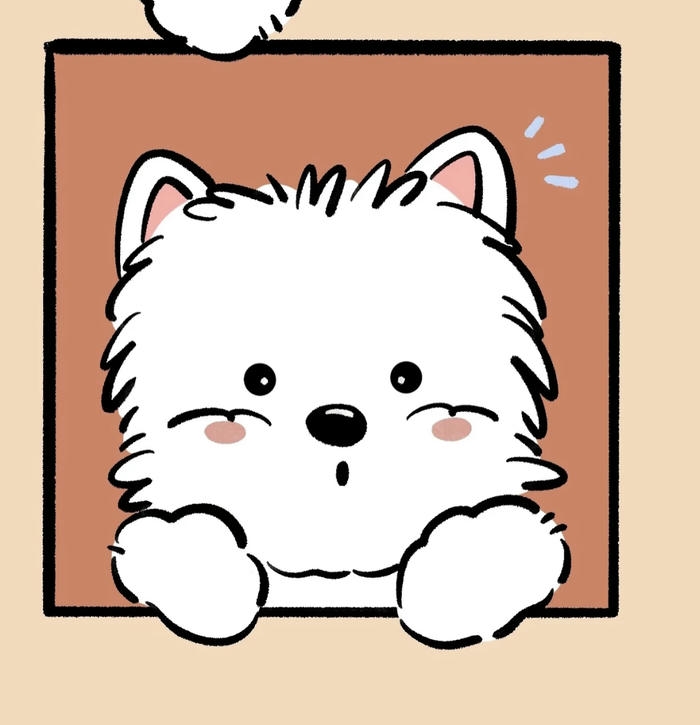 Ảnh con chó chibi chu mỏ