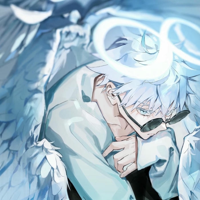 Ảnh đại diện nam chàng trai tóc trắng đeo kính