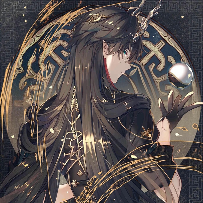 Avatar cho nam chàng trai tóc dài đen huyền bí