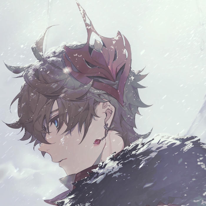 Avatar cho nam chàng trai tóc nâu buồn cúi mặt