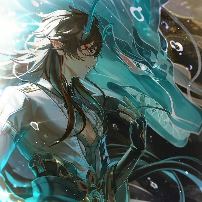 Avatar cho nam chiến binh rồng xanh mạnh mẽ ngầu