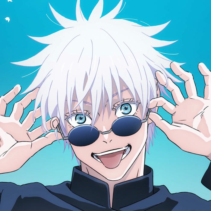 Avatar nam ngầu Gojo Satoru đeo kính đen bá đạo