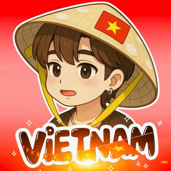 Avatar việt nam cute cậu bé đội nón lá vàng