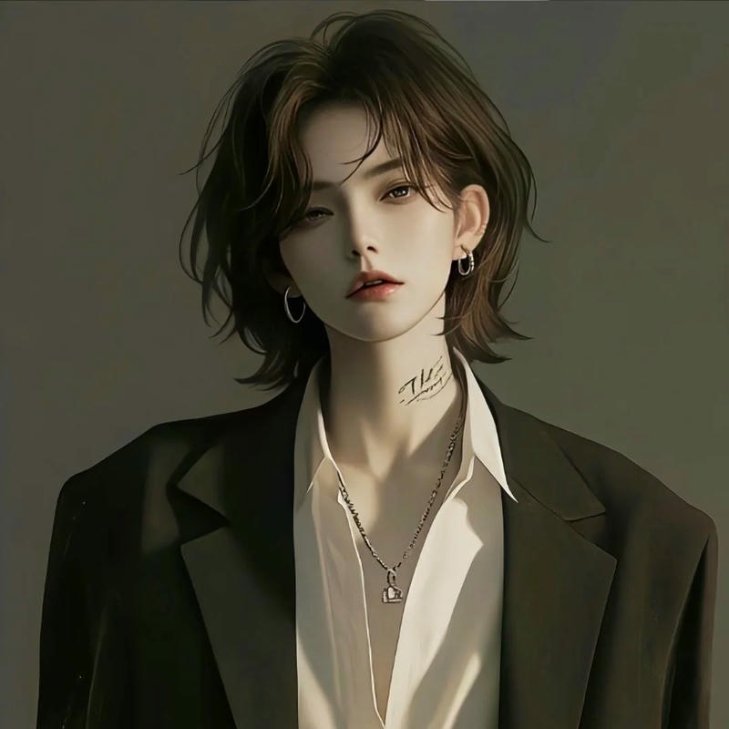 Các alt avatar anime nữ ngầu lạnh lùng mặc vest đen