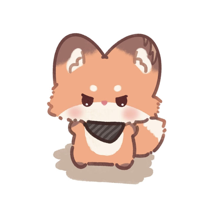 Con cáo chibi đang tức giận